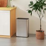 Soptunna med Sensor Silver Rostfritt Stål för Kök och Kontor Automatisk Papperskorg med Rörelsesensor Hygienisk Avfallshantering Touch Free 55 l