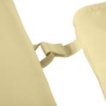 Solstolskudde Trädgårdsstol Kudde Polyester och Bomullsfiber Bekväm och Väderbeständig Krämvit 198 X 53 X 5 Cm