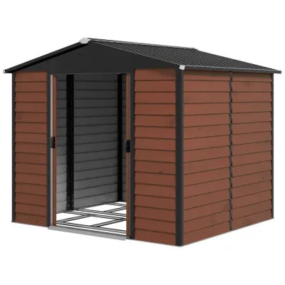 Redskapsbod Trädgårdsskjul Trädgårdsbod Teak 240 x 206 x 19
