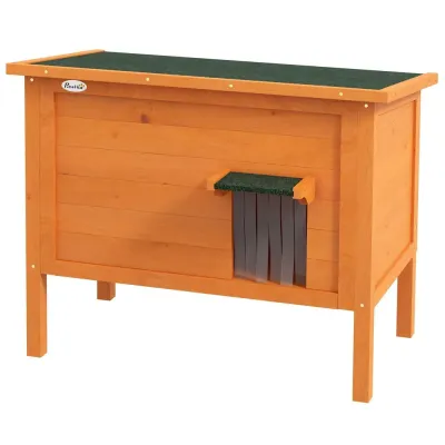 Katthus för Utomhusbruk 85 x 50 x 68,5 cm, Orange