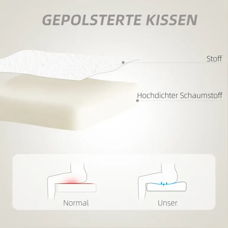 Kontorsstol med Hjärtformat Ryggstöd Vit