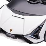 Barnelbil 12V, Lamborghini SIAN SUV, 2 Körlägen, Fjärrkontroll, Musik (MP3/USB), LED, 37–60 Månader, Vit, 108 x 62 x 40 cm