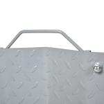 Trolleydomkraft 2-Pack Manöverhjälp för Däckbyte Domkraft 4 Hjul för Bil och Verkstad Grå 40,5 X 30 X 13,5 Cm