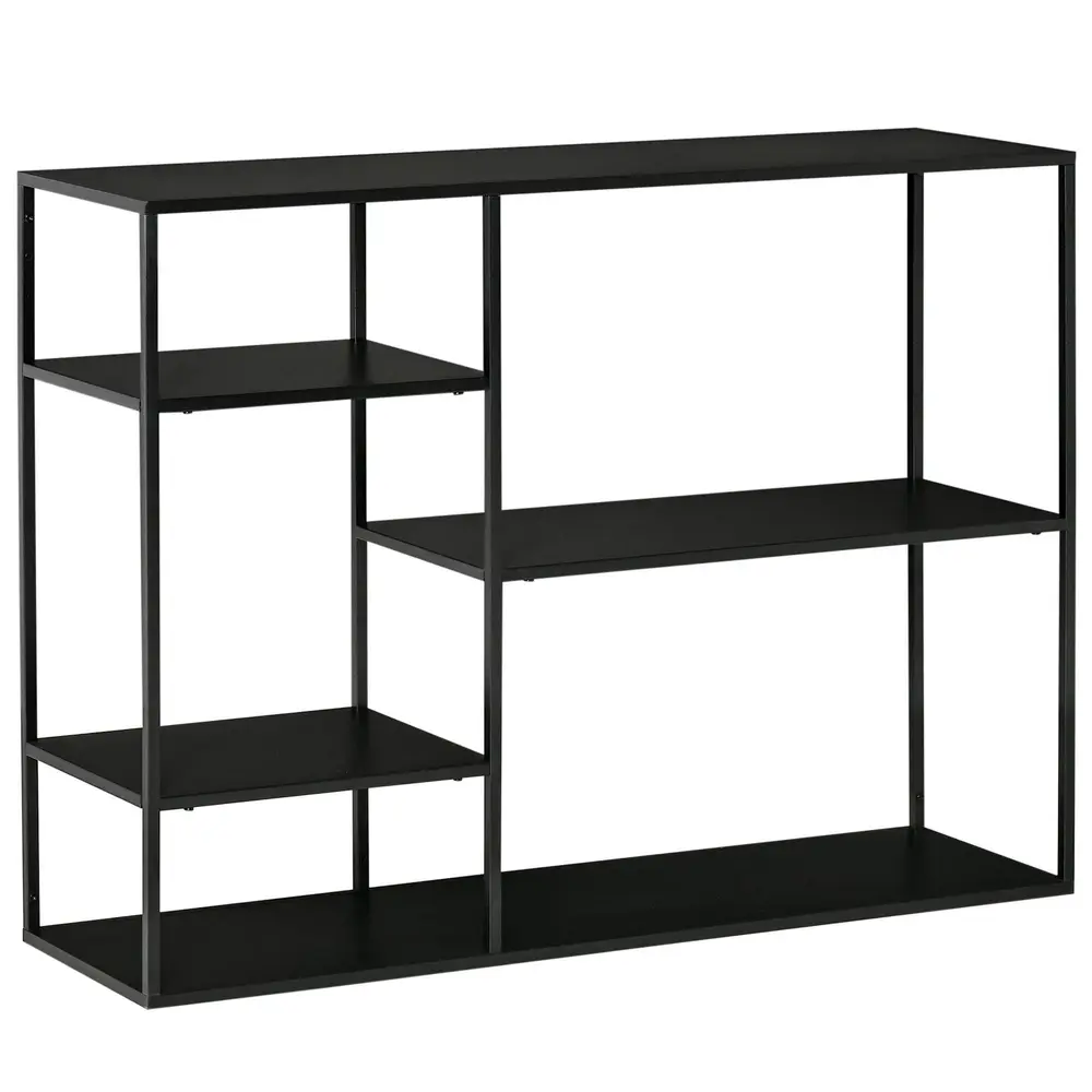 Bokhylla i Metall 5 Hyllplan 120 x 35 x 87,5 Cm