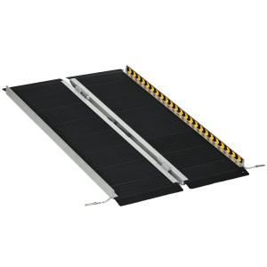 Rullstolsramp Hopfällbar med Halkfri Yta och Bärbart Handtag för Tillgänglighet Hållbar och Stabil Svart Aluminium 120 x 70 cm