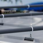Pergola för Trädgård med Utdragbart Tak och UPF30+ Skydd för Solskydd Hållbar och Stabil Grå Polyester och Metall för Uteplats 3 x 3 m
