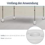 Paviljongbasvikter 4-Pack för Partytält Vatten Sand PE Stabilt Stöd för Utomhusevenemang Ø24 X H25 Cm