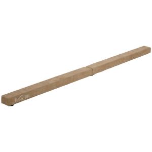 Gymnastikbom Hopfällbar med Halkfri Yta och Robust Träram för Träning och Motion Hållbar och Stabil Brun Mocka 210 x 10 x 6,5 cm