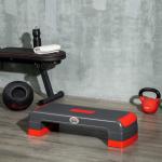 Höjdjusterbar Aerobic Stepper, Röd + Svart