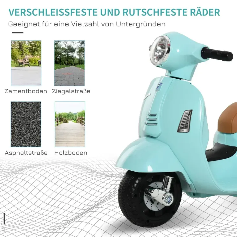 Elektrisk Skotermotorcykel för Barn Klassisk Design