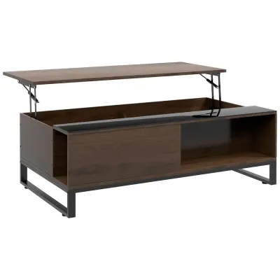 Soffbord Valnötsvart av Stål 102 x 58 x 35,5 cm