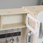 Barnkök med Tillbehör Drömkök för Barn från 3 År Leksakskök Furu och MDF Vit 74 X 30 X 81 Cm