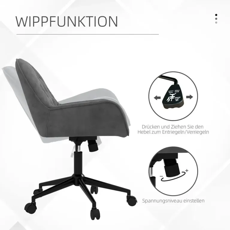 Ergonomisk Kontorsstol Chefsstol Höj- & Sänkbar