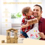 Barns Trälekstuga Utomhuslekstuga med Dörr, Fönster, Plantering och Brevlåda för Barn 3-6 År