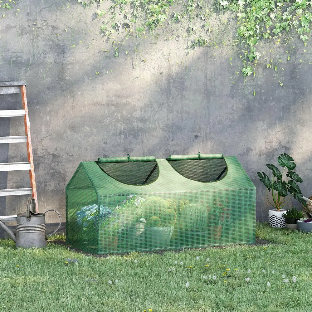 Litet Växthus med Fönster Kompakt Drivhus 120 x 60 x 60 Cm