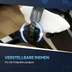 Pedaltrainer Mini Motionscykel Tyst Svart av Metall och Plast för Hemmaträning Bentränare med LCD Display