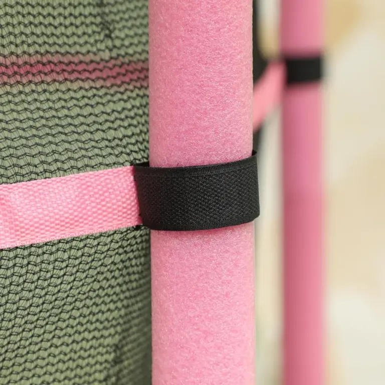 Barnstudsmatta Trädgårdstrampolin Rosa av Metall 140 Cm