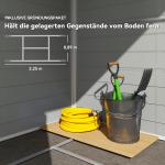 Redskapsbod och Trädgårdshus med Sadeltak och Stor Förvaringsyta för Uteplats Hållbar och Stabil Ljusgrå Stål 4,1 m² 240 x 190 x 180/228 cm