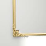 Väggspegel Badrumsspegel Guld av Metall och Glas för Vardagsrum Barockstil Dekorativ Spegel med Ram 60 x 87 cm