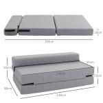 Bäddsoffa 2-Sits Soffa Grå av Sammetslook och Trä för Vardagsrummet Stoppad Soffa med Sängfunktion och Justerbart Ryggstöd