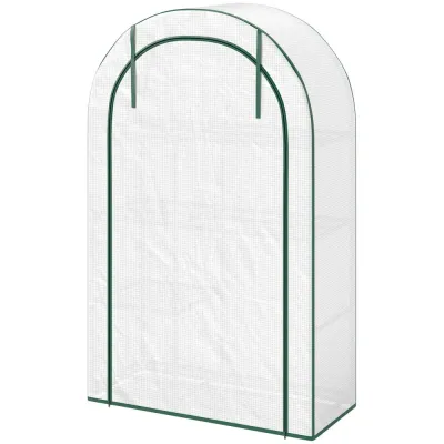 Litet Växthus Tunnelväxthus med Hyllor 100 x 45 x 160 cm