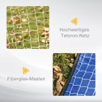Pop Up Fotbollsmål 2-Pack Bärbara Hopfällbara Minimål med Bärväska för Trädgård och Sport Blå 123 X 80 X 80 Cm