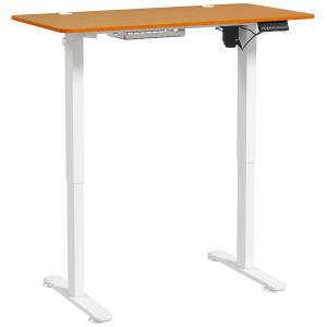 Barbord Ståbord Natur av Spånskiva och Metall för Kontor Elektriskt Höjdjusterbart med Anti-Kollision 120 x 60 cm