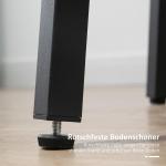 Matbord Köksbord Brun av Trä och Stål för Matsal och Kök Kvadratiskt Vardagsrumsbord Modern Design för 4 Personer 80 x 80 x 76 cm