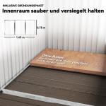 Redskapsbod för Utomhusbruk med Justerbara Hyllplan och Låsbar Dörr Hållbar och Stabil Grå Stål 150 x 120 x 180 cm