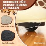 Åkdjur Giraff Elektrisk Brun Plysch och Metall för Barn 1,5–5 År Batteridriven Leksak med Musik och Pedaler Tvättbar Klädsel