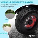 Fyrhjuling Barnfordon Blå av Metall och Plast för Barn 1,5-3 År med Släp och 6V Batteri Säkert Fordon Hastighet 2,5 km/h