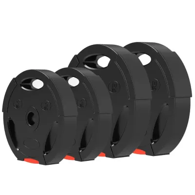 Viktskivor 4-Pack (2x10 kg + 2x5 kg), Svart