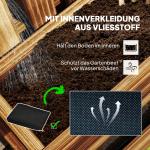 Blomlådor 3-pack för Väggmontering med Justerbar Placering Hållbar och Prisvärd Natur Massivt Trä 60 x 16 x 80 cm