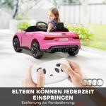 Elbil för Barn med Fjärrkontroll, Säkerhetsbälte, Musik, Strålkastare, upp till 5 km/h, 3-5 År, Rosa