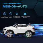 Elektrisk Bil Audi E-Tron för Barn, Licensierad Leksaksbil med Fjärrkontroll, Lyxig Körupplevelse med Musik, Vit, 3-5 år