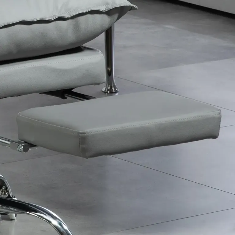 Kontorsstol Ljusgrå av Tyg och Metall Ergonomisk