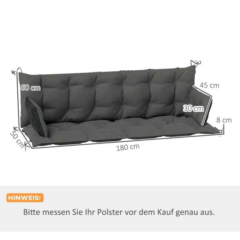 Dynsits Dyna till Trädgårdsbänk och Hammock 150x98 cm