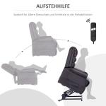 Massagestol Avslappningsstol Brun av Konstläder och Metall för Ultimat Komfort med Ståhjälp och Värmefunktion Liggfunktion Mugghållare