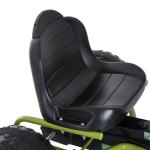 Trampbil och Gokart för Barn Robust Pedalbil med Justerbart Säte och Handbroms för Barn från 3 År Grön