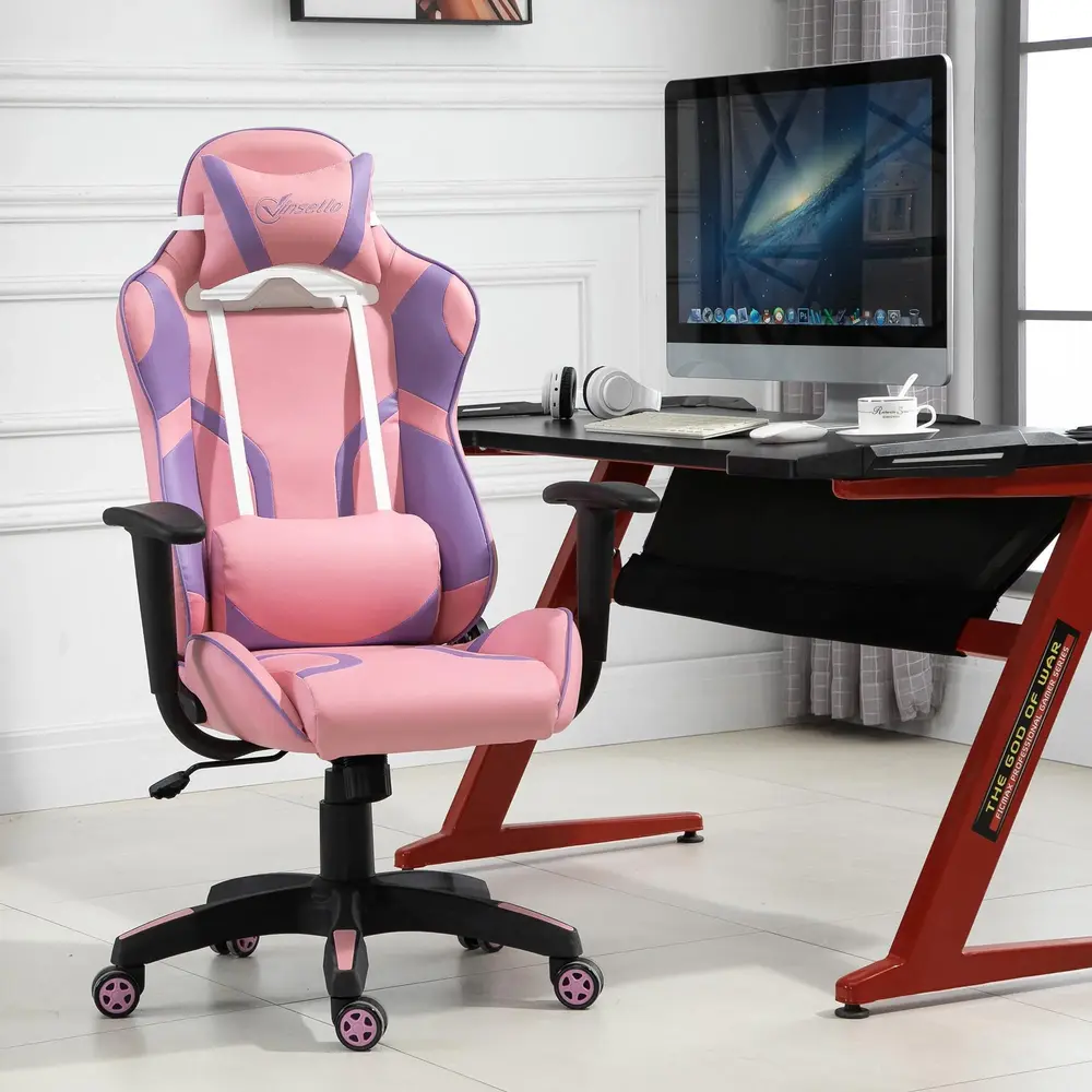 Gaming Chair Ergonomisk Kontorsstol 69 x 56 x 125,5 Cm