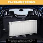 Rullstolsramp Hopfällbar med Bärhandtag 270 Kg Lastkapacitet Svart 93 X 73 X 5 Cm