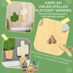 Skrapmatta Väggskydd Vit Grön av Jute Rep för Katter Set om 2 Blomkrukor Form med Krokar Kaktusdesign 30 x 60 cm
