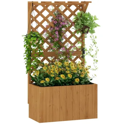 Odlingskrage Blomkruka Växtlåda med Spaljé B