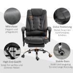 Kontorsstol med Massagefunktion, Ergonomisk, Grå, 65 x 160 x 104 cm