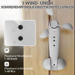 Vindsensor Solsensor för Markiser Vit av Plast för Utomhusskärmning Radiosensor ve Väderstation