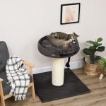 Litet Klösträd med Tvättbara Dynor, Kompakt Klösmöbel med Koja och Sisal, Hygienisk Sovplats för Katter, Grå, 80 cm