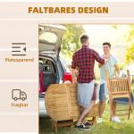Matgrupp i Massivt Trä 6 Personer, Stor Trädgårdsgrupp med Bord och Stolar, Naturlig Design för Uteplatsen, Natur