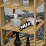 Tvättkorg med Inbyggd Strykbräda och Tvättsäck på 57 L för Badrum Hållbar och Ergonomisk Natur Bambu 113 x 34 x 82 cm