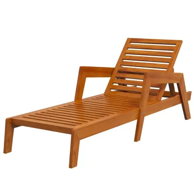 Solstol Solsäng Natur av Trä 66 x 190 x 73,5 cm