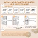 Kattklättervägg Kattmöbel Beige av Sisal och Trä för Katter upp till 5 kg 3 Delar Väggmonterad med Skrapbräda och Hoppplattor